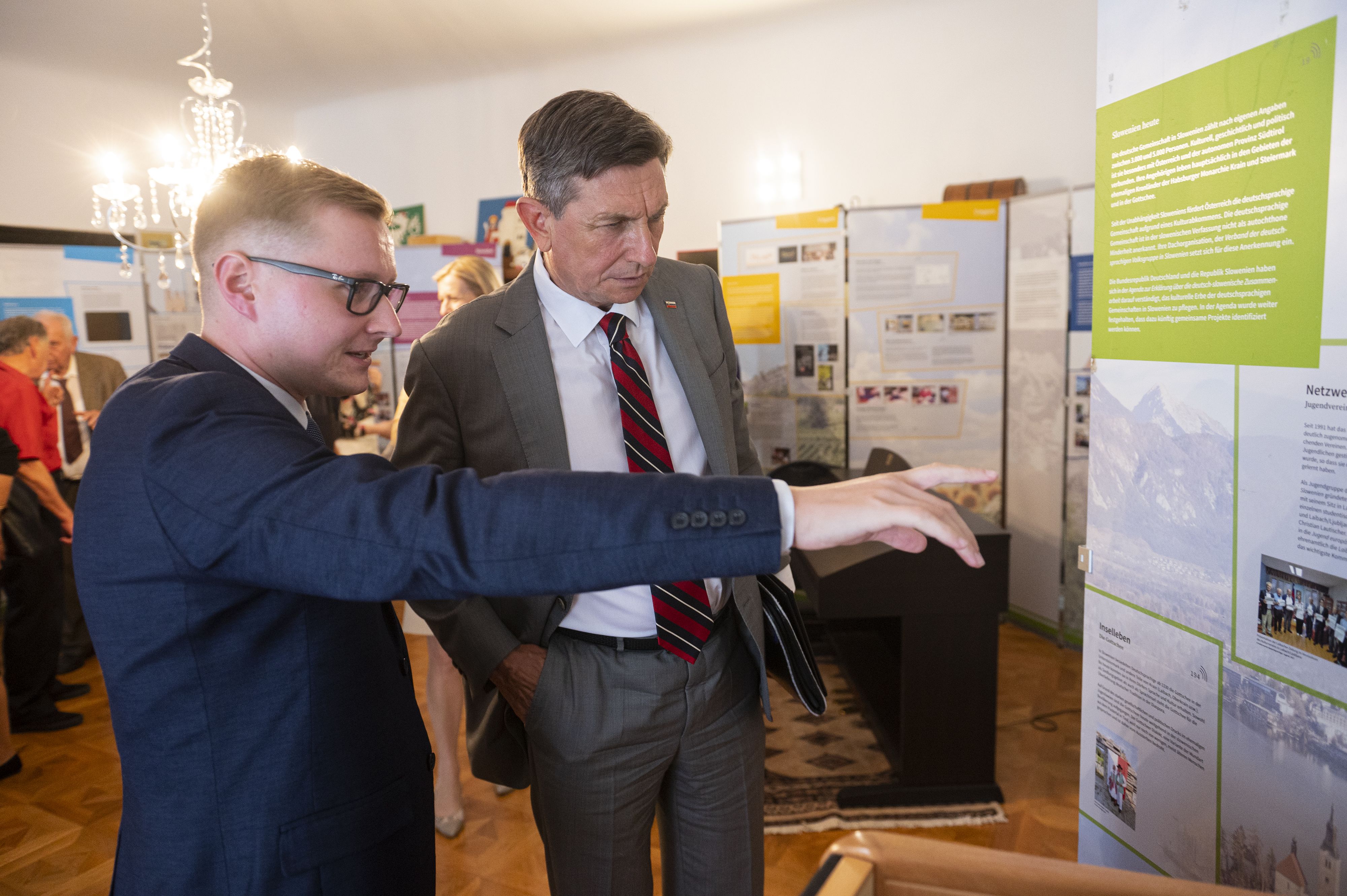 Der slowenische Staatspräsident Borut Pahor besuchte die deutschsprachige Volksgruppe in Slowenien