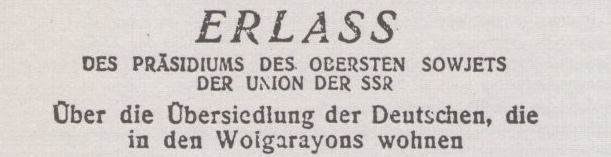 28. August: Erinnerung an die Deportation der Deutschen aus der ehemaligen UdSSR 28. August: Erinnerung an die Deportation der Deutschen aus der ehemaligen UdSSR